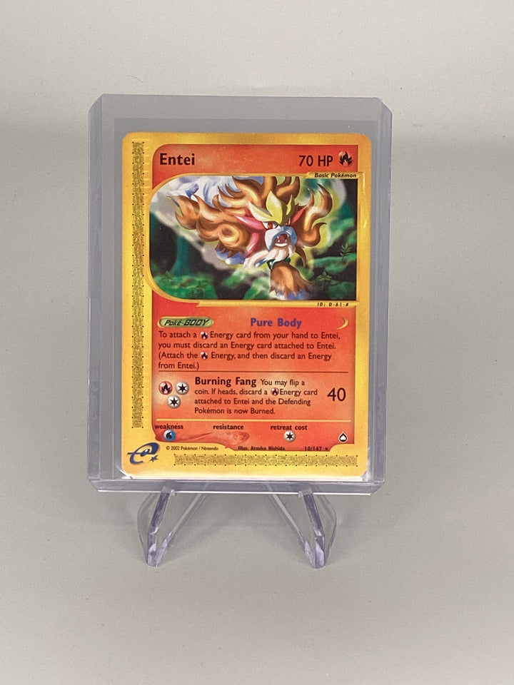 Pokemon TCG 2002 Entei Aquapolis E-Reader, 10/147