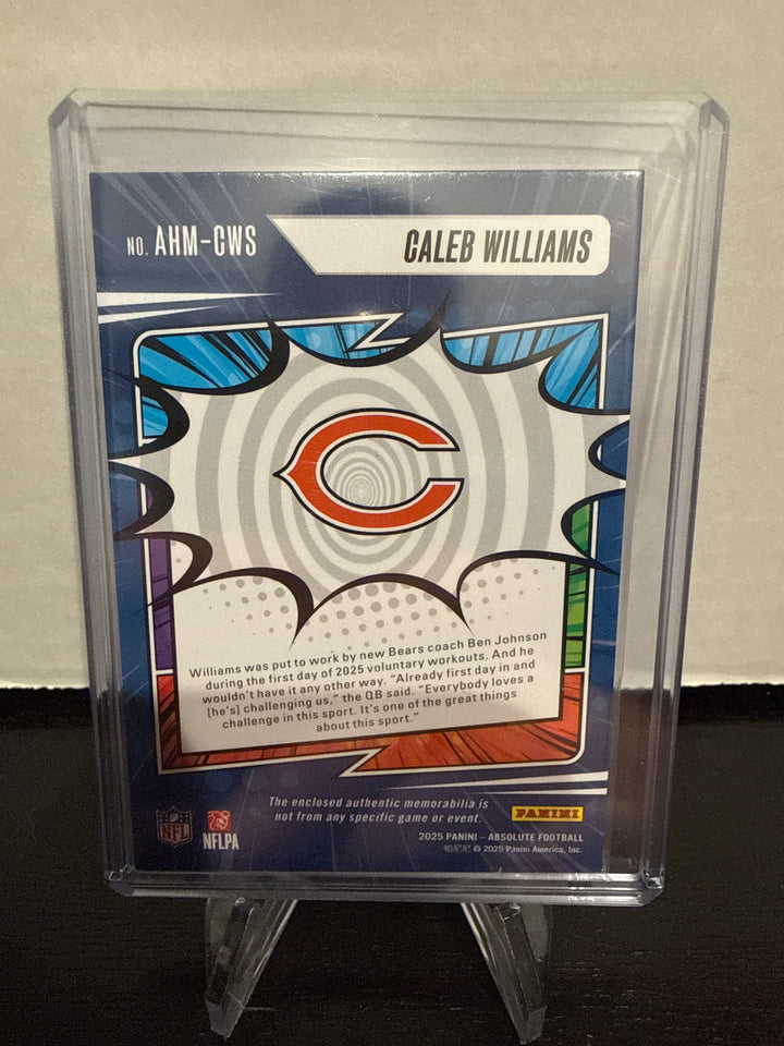 Caleb Williams 2025 Panini Absolute Heroes Relic, 07/25
