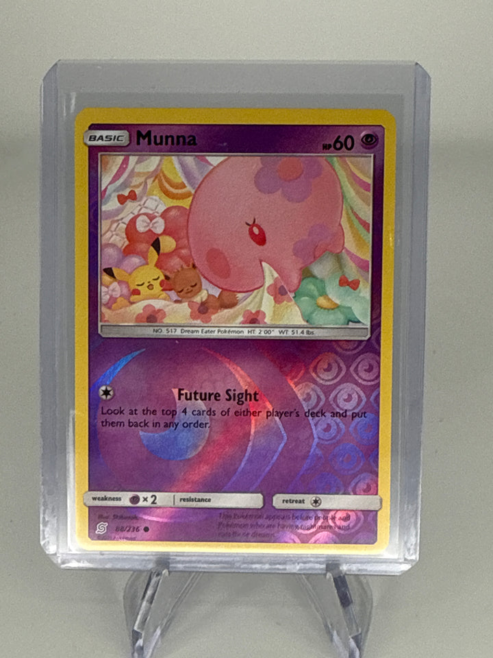 Pokemon TCG 2019 Munna Cosmic Eclipse Reverse Holo, 88/236