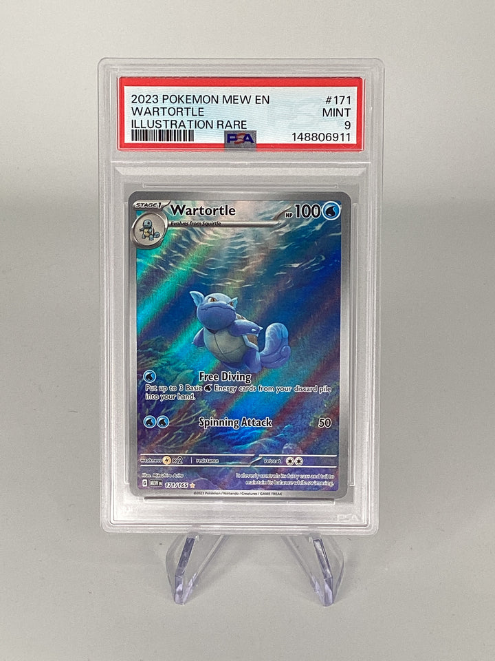 Pokemon TCG 2023 Wartortle Scarlet & Violet 151, 171/165, PSA 9 Mint