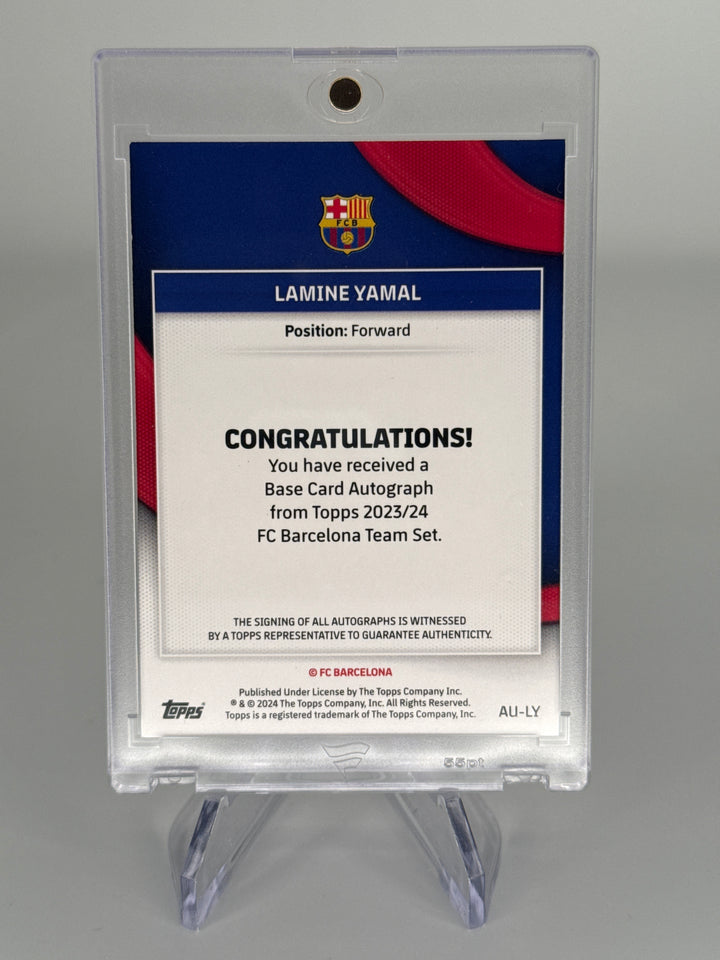 Lamine Yamal 2023-2024 Topps FCB Team Set Rookie Auto Blue, 030/250