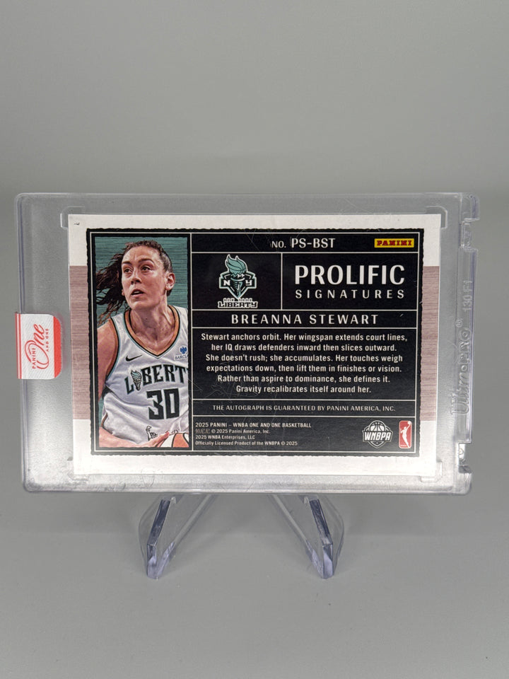 Breanna Stewart 2025 Panini One Prolific Auto, 96/99