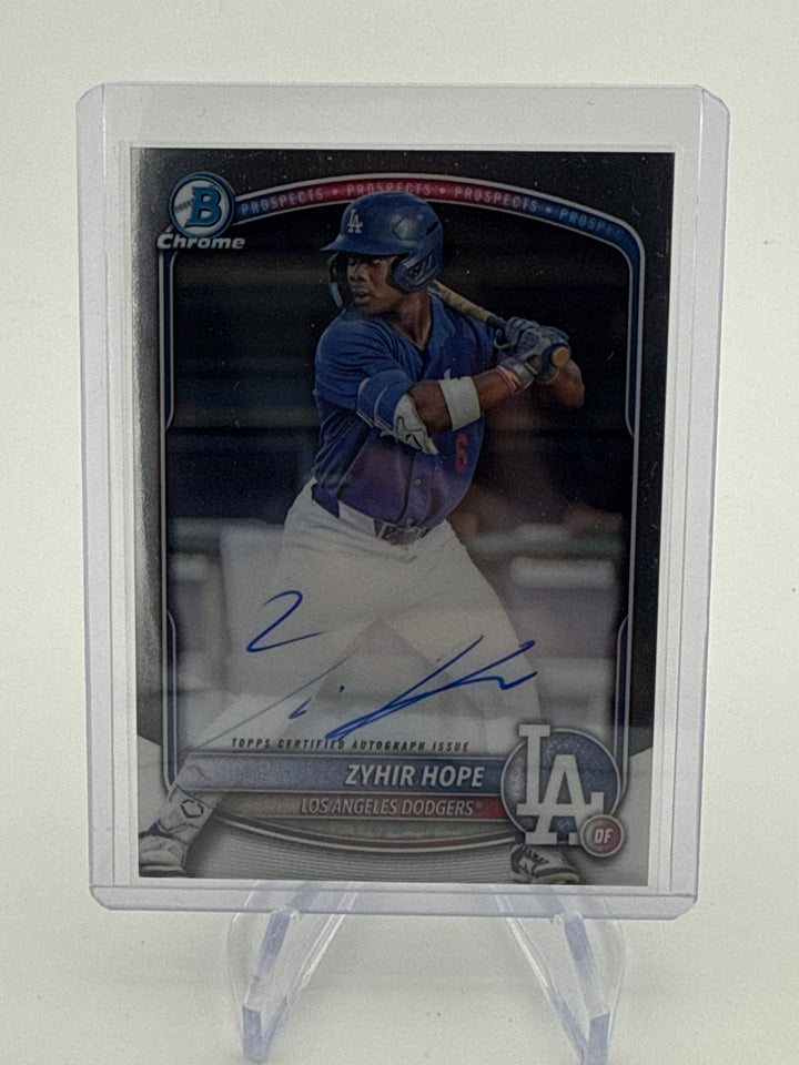 Zyhir Hope 2025 Bowman Chrome Prospect Auto