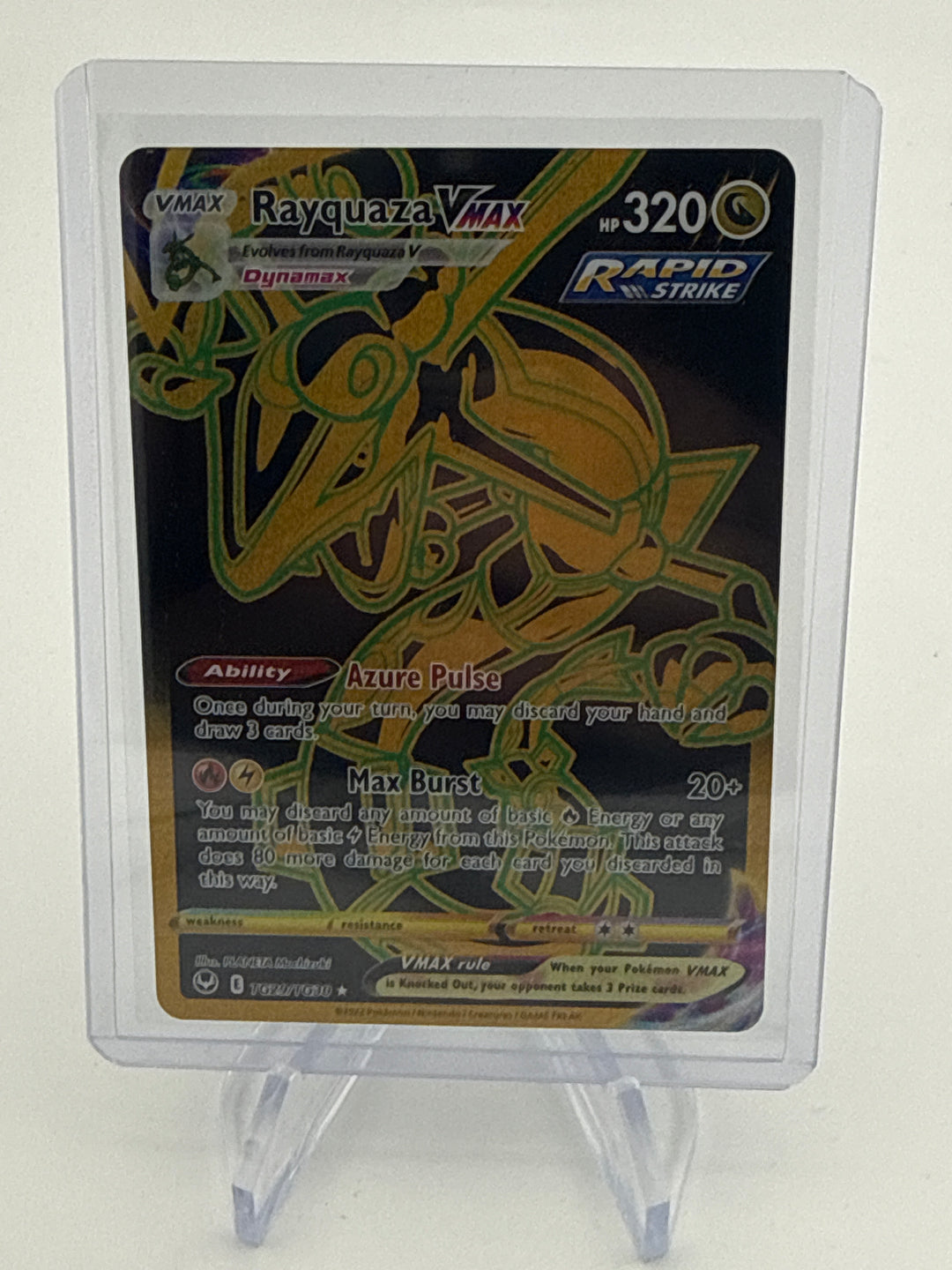 Pokemon TCG 2022 Rayquaza VMax Lost Origin Ultra Rare Holofoil, TG29/TG30