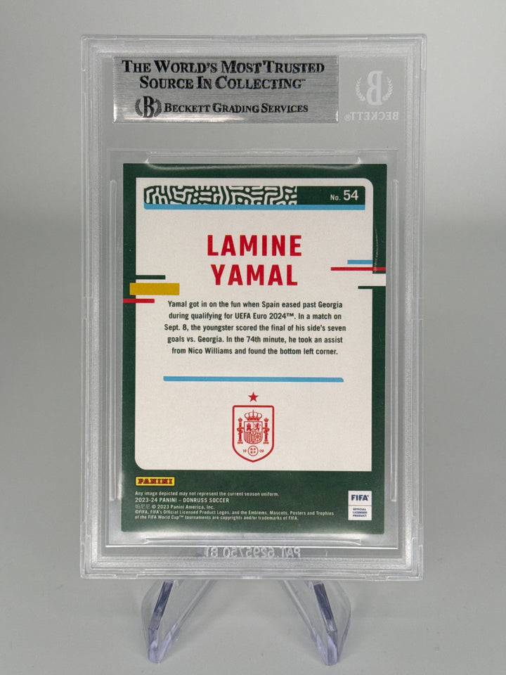 Lamine Yamal 2023 Panini Donruss Rookie, BGS Authentic Auto