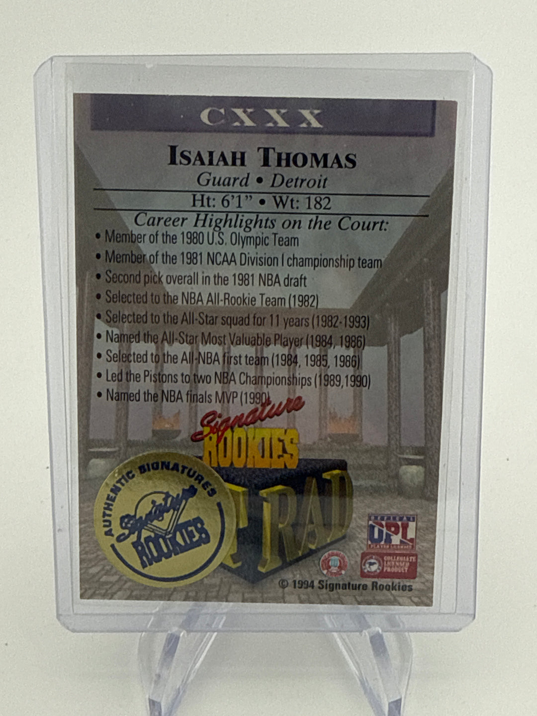 Isaiah Thomas 1994 Signature Rookie Titan Auto, 870/1050
