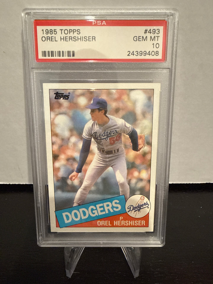 Orel Hershiser 1985 Topps Rookie, PSA 10 Gem Mint