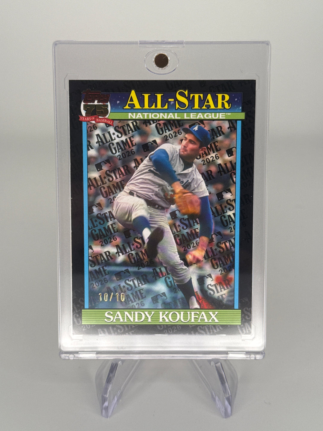 Sandy Koufax 2026 Topps All-Star Black Foil, 10/10