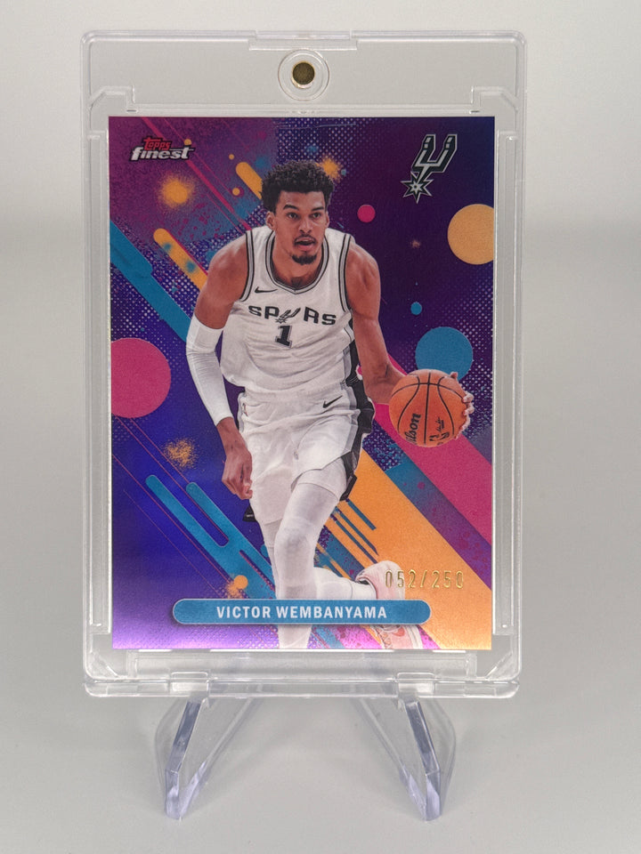 Victor Wembanyama 2026 Topps Finest Purple Refractor, 052/250