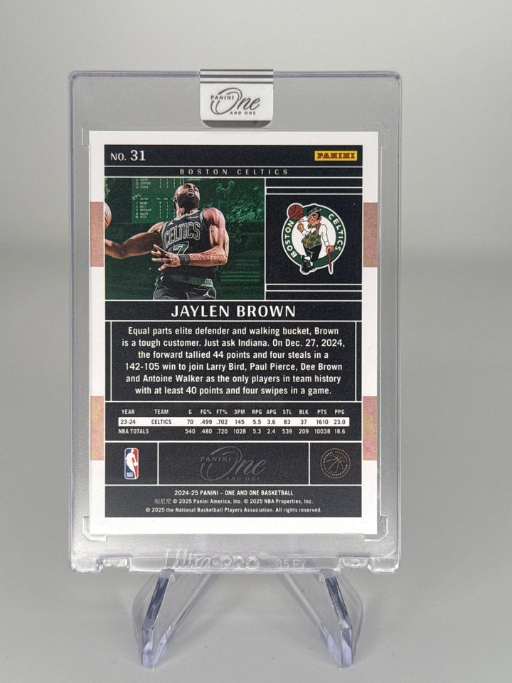 Jaylen Brown 2024 Panini One & One Orange, 13/49