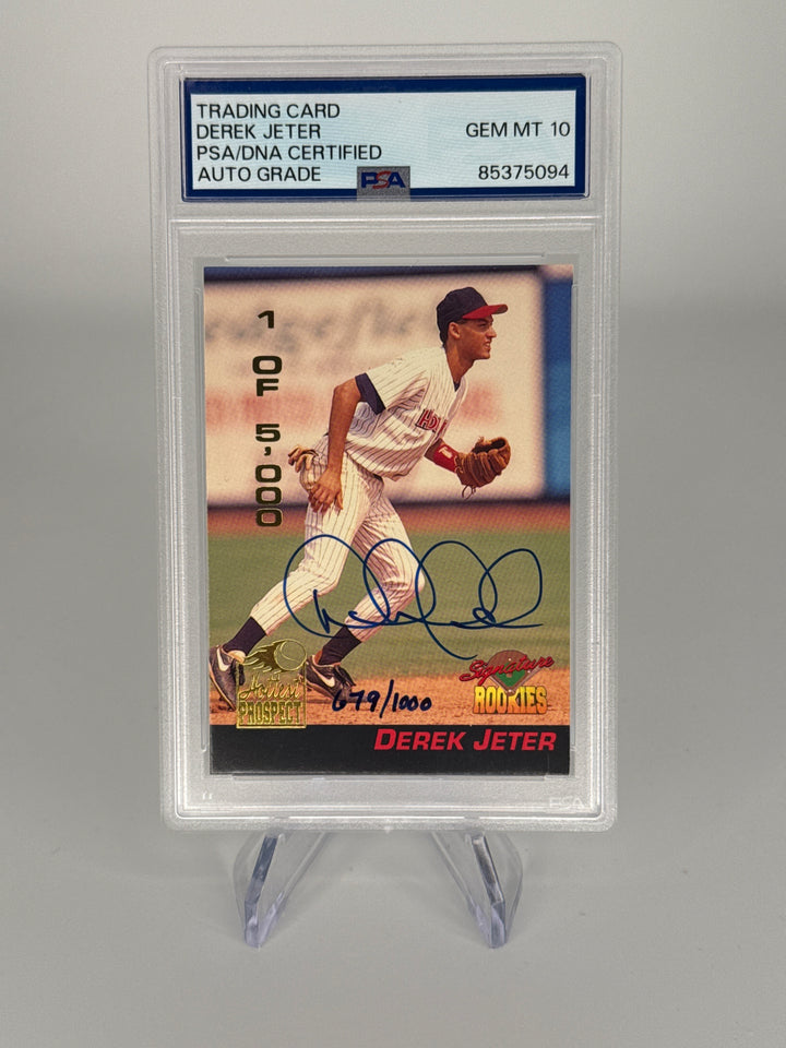 Derek Jeter 1994 Signature Rookies Auto, 679/1000, PSA 10 Auto