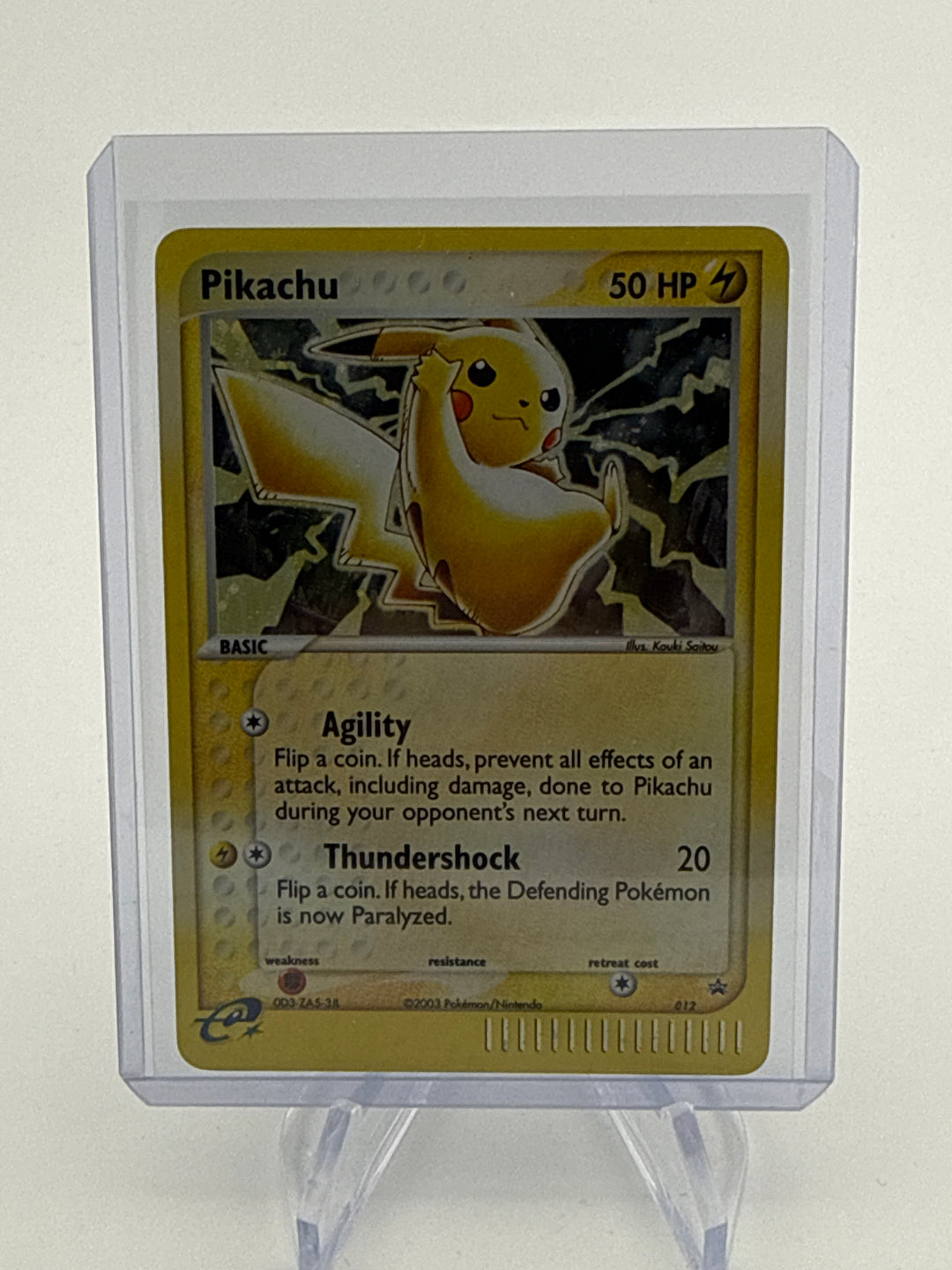 Pokemon TCG 2003 Pikachu Black Star Promo E-Reader Holo, 012