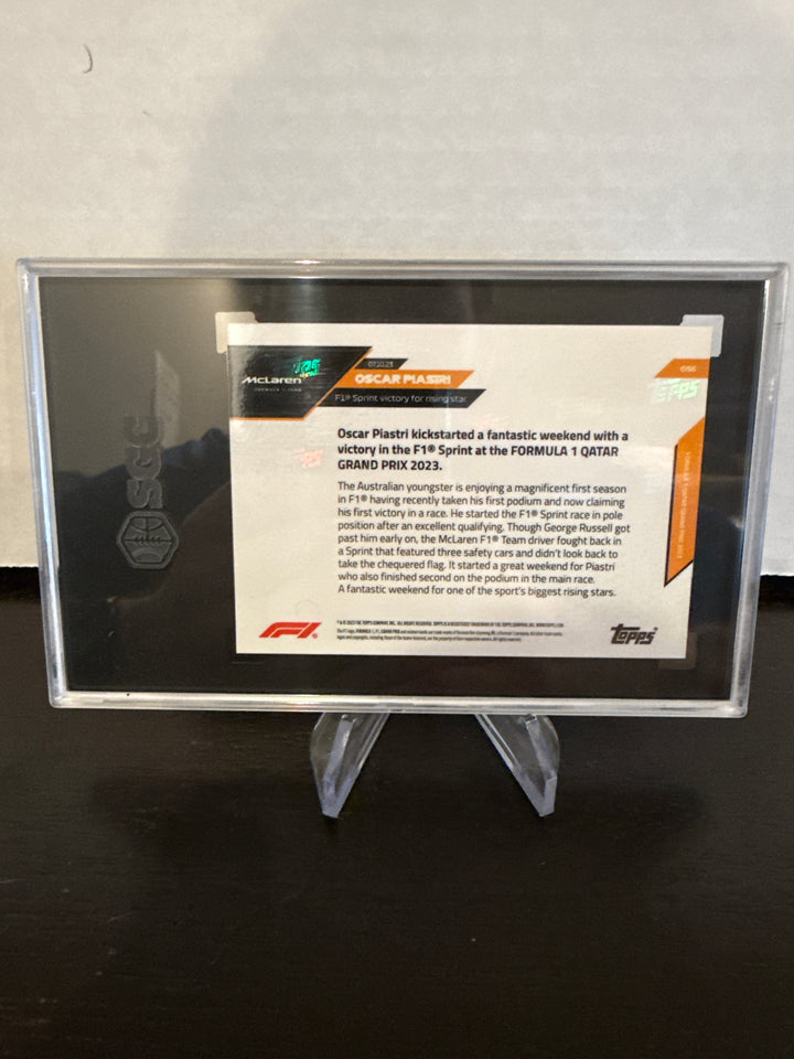 Oscar Piastri 2023 Topps Now F1, SGC 10 Gem Mint