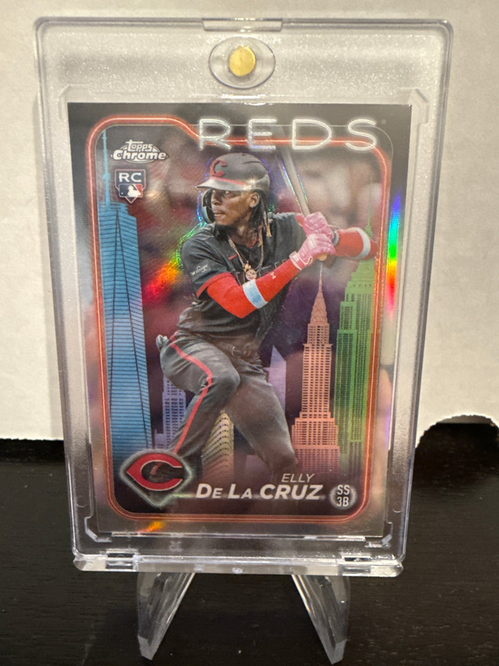 Elly De La Cruz 2024 Topps Chrome Big Apple Refractor SSP Rookie