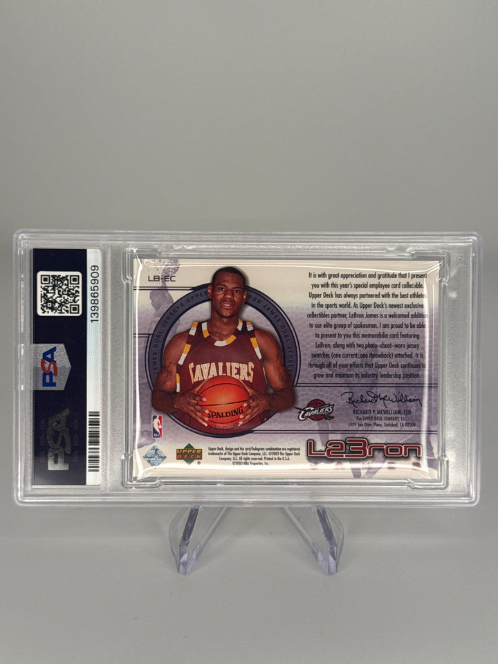 Lebron James 2003 Upper Deck Employee Thank You Dual Jersey, 449/450
