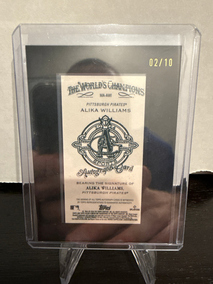 Alika Williams 2024 Allen & Ginter Black Frame Rookie Auto, 02/10