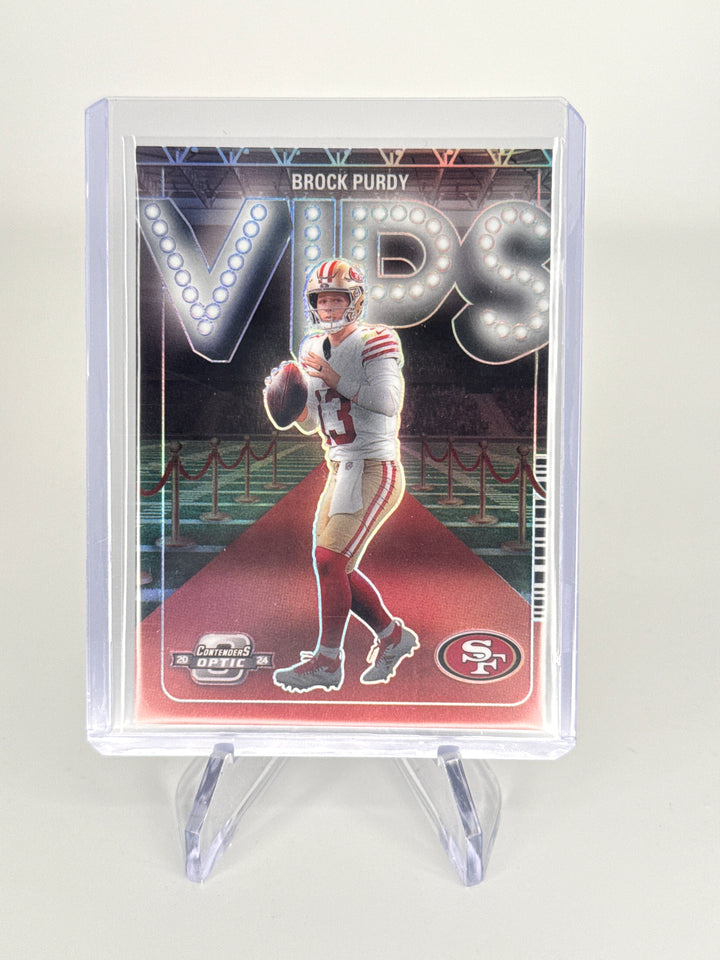 Brock Purdy 2024 Panini Contenders Optic VIPS SSP Case Hit