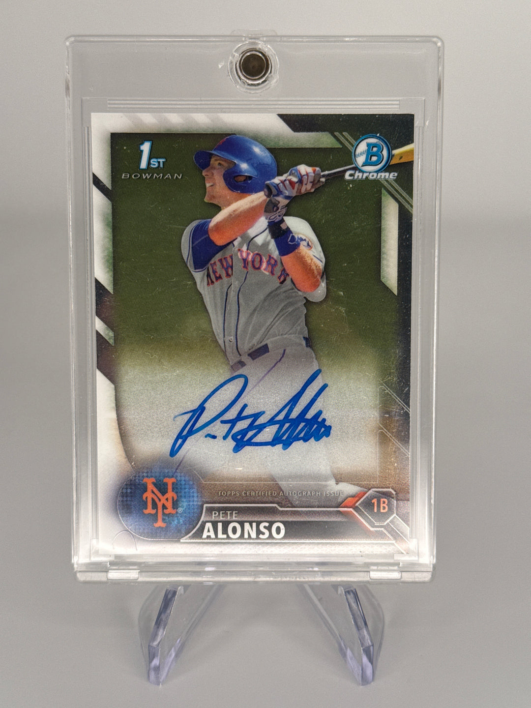 Pete Alonso 2016 Bowman Chrome Draft Picks 1st Bowman Auto
