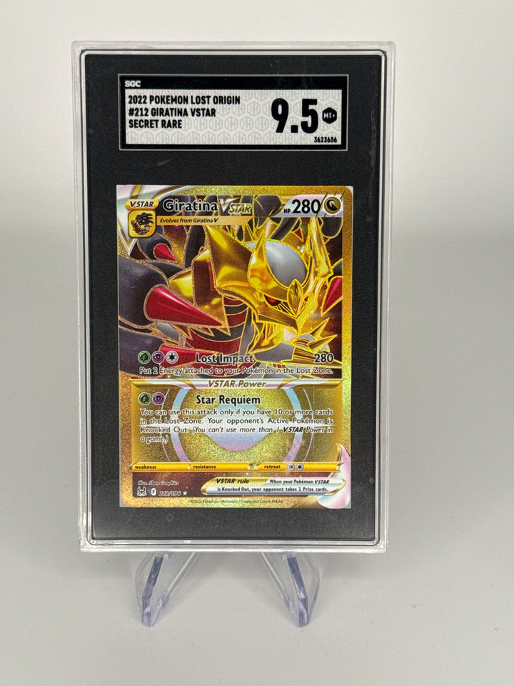 Pokemon TCG 2022 Giratina VSTAR Lost Origin Secret Rare, 212/196, SGC 9.5 Gem Mint