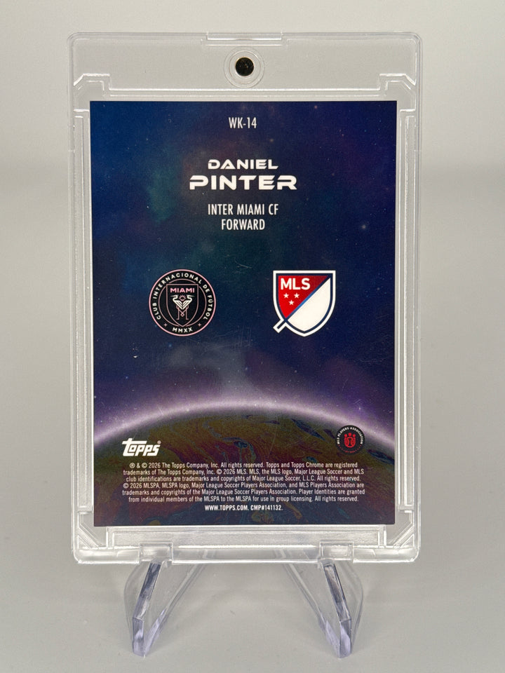 Daniel Pinter 2026 Topps Chrome MLS Wonderkids Orange Refractor Rookie, 15/25