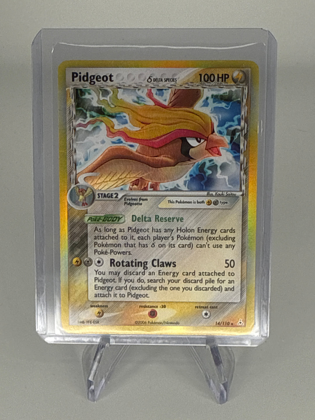 Pokemon TCG 2006 Pidgeot Holon Phantoms Holo, 14/110