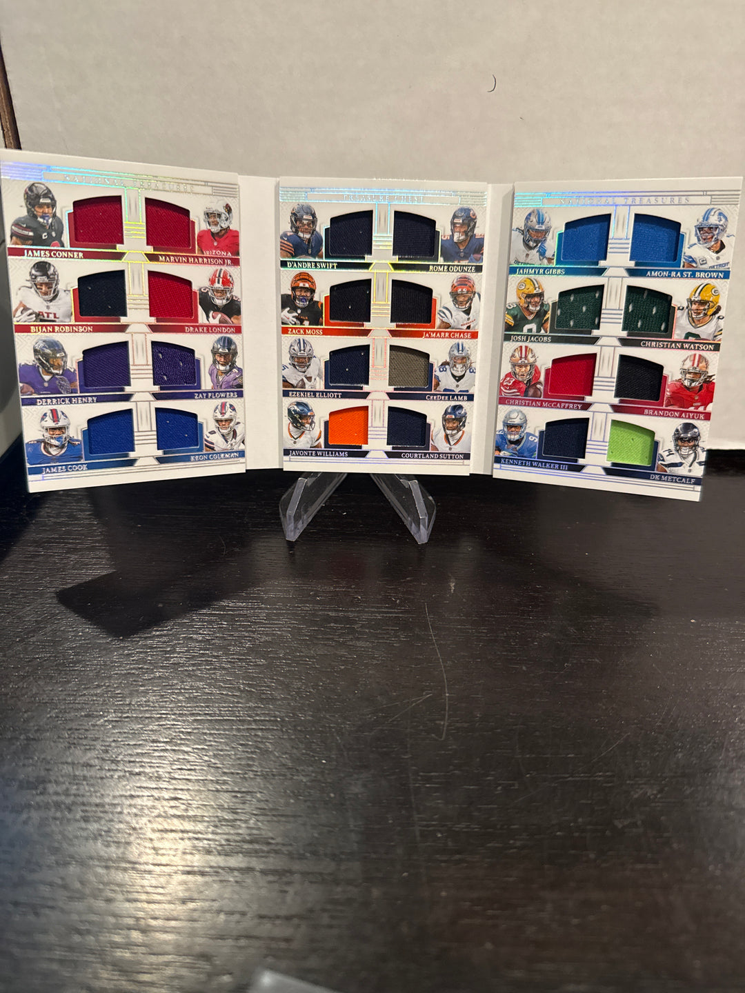 2024 Panini National Treasures Treasure Chest Booklet, Running Back/Wide Receiver, 23/25