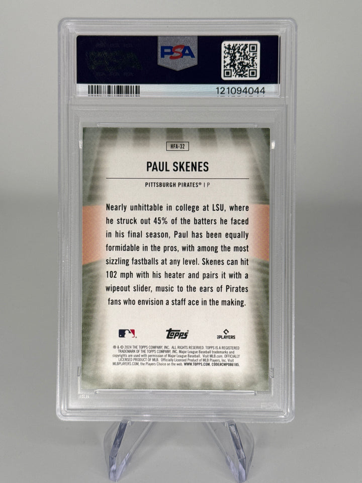 Paul Skenes 2024 Topps Update Home Field Advantage SSP Rookie, PSA 10 Gem Mint