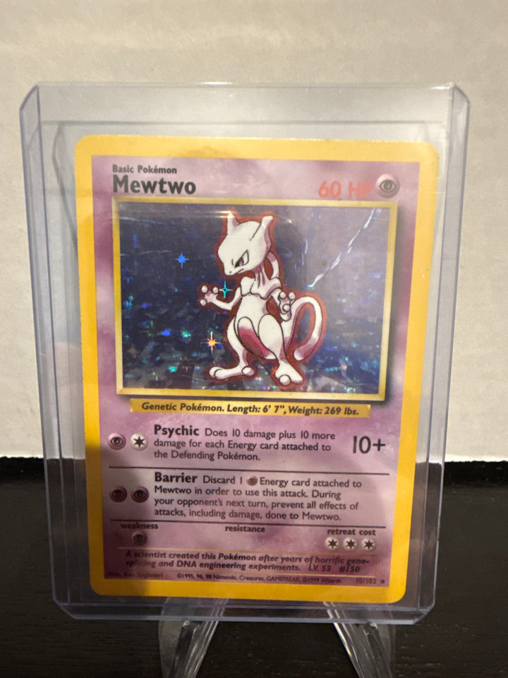 Pokemon TCG 1999 Mewtwo Base Set Holo, 10/102