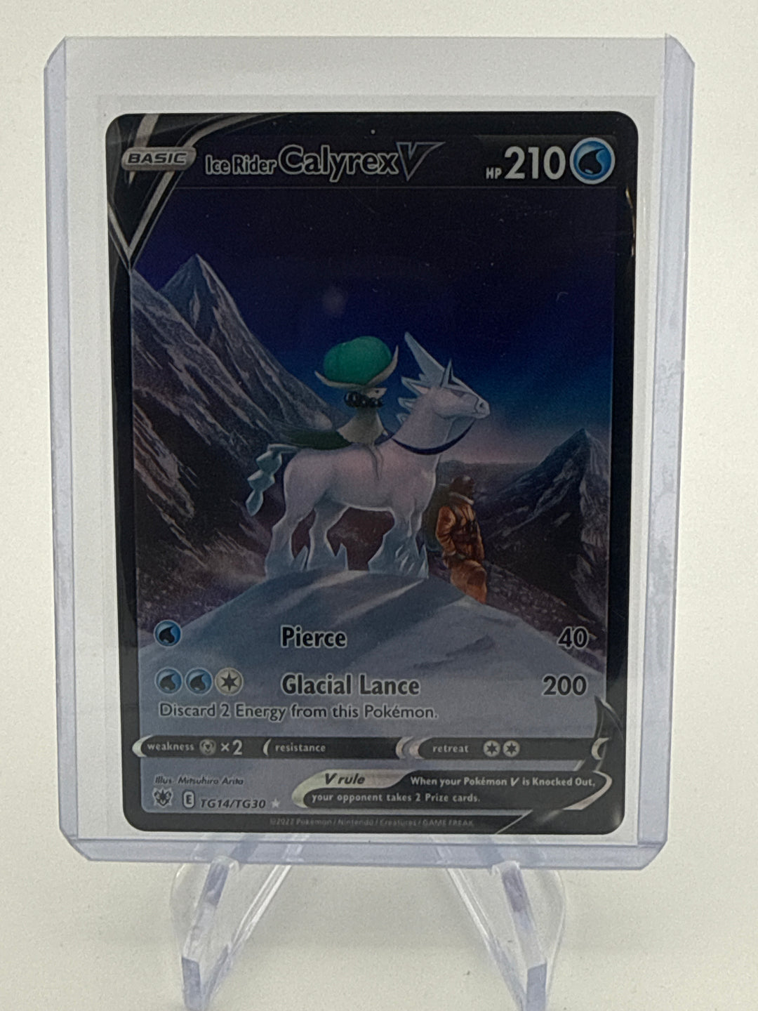 Pokemon TCG 2022 Ice Rider Calyrex V Astral Radiance Trainer Gallery, TG14/TG30