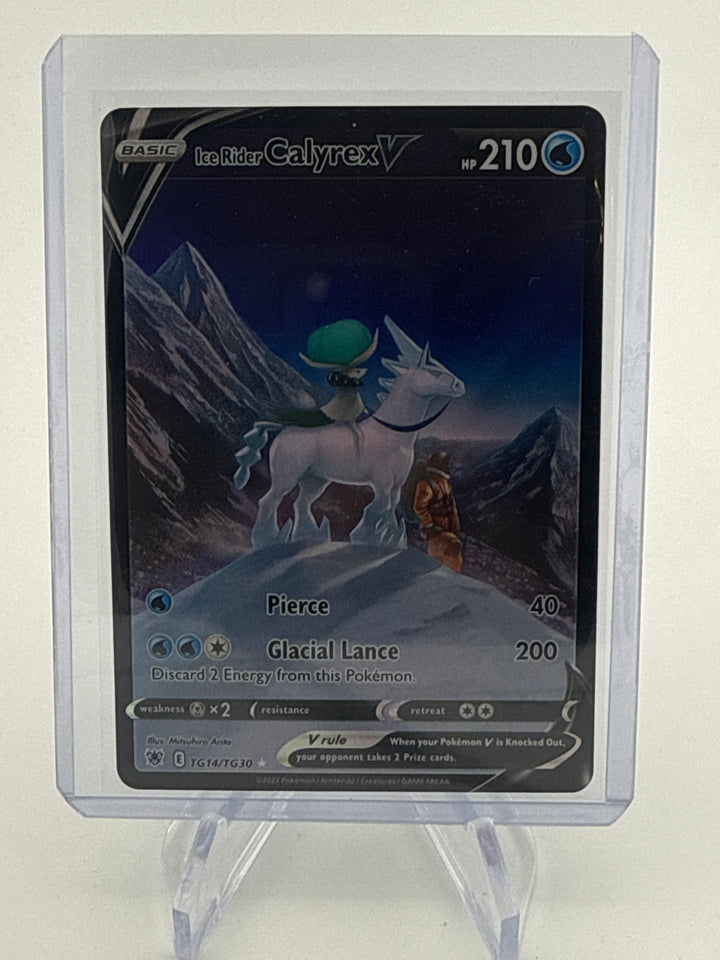 Pokemon TCG 2022 Ice Rider Calyrex V Astral Radiance Trainer Gallery, TG14/TG30