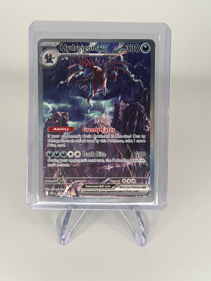 Pokemon TCG 2025 Hydreigon EX White Flare Full Art Special Illustration Rare, 169/086