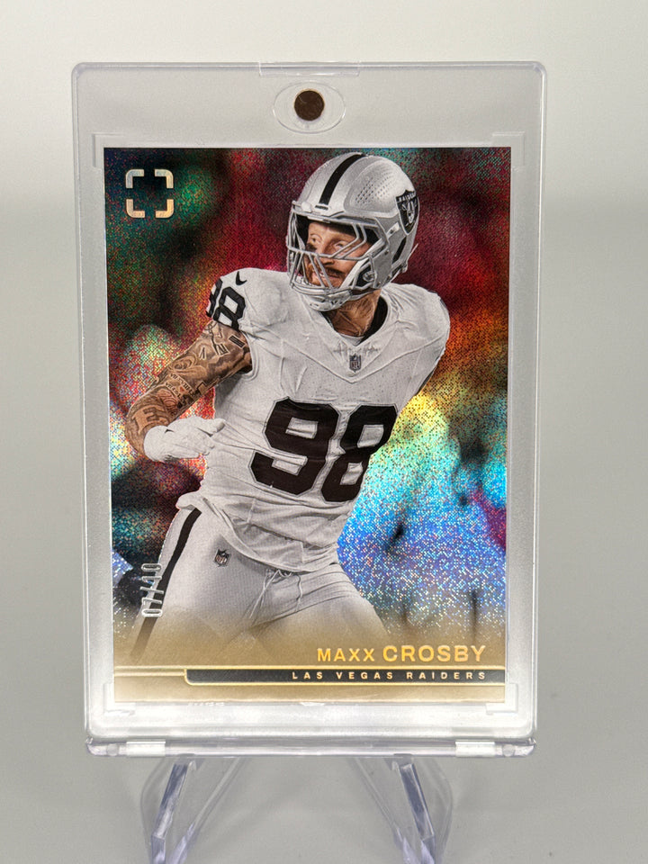 Maxx Crosby 2025 Panini Photogenic Gold, 07/10