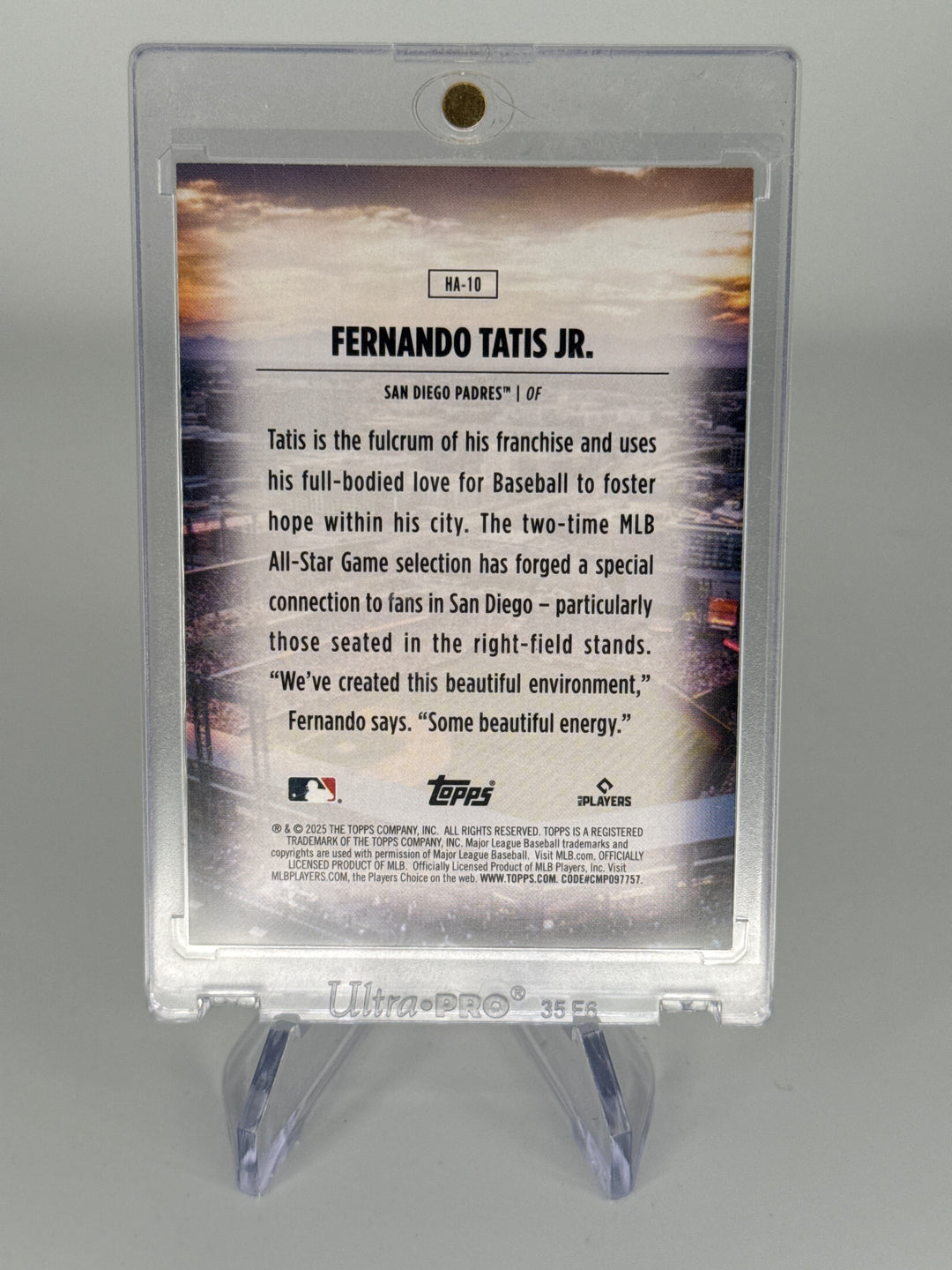 Fernando Tatis Jr. 2025 Topps Series 1 Home Field Advantage SSP