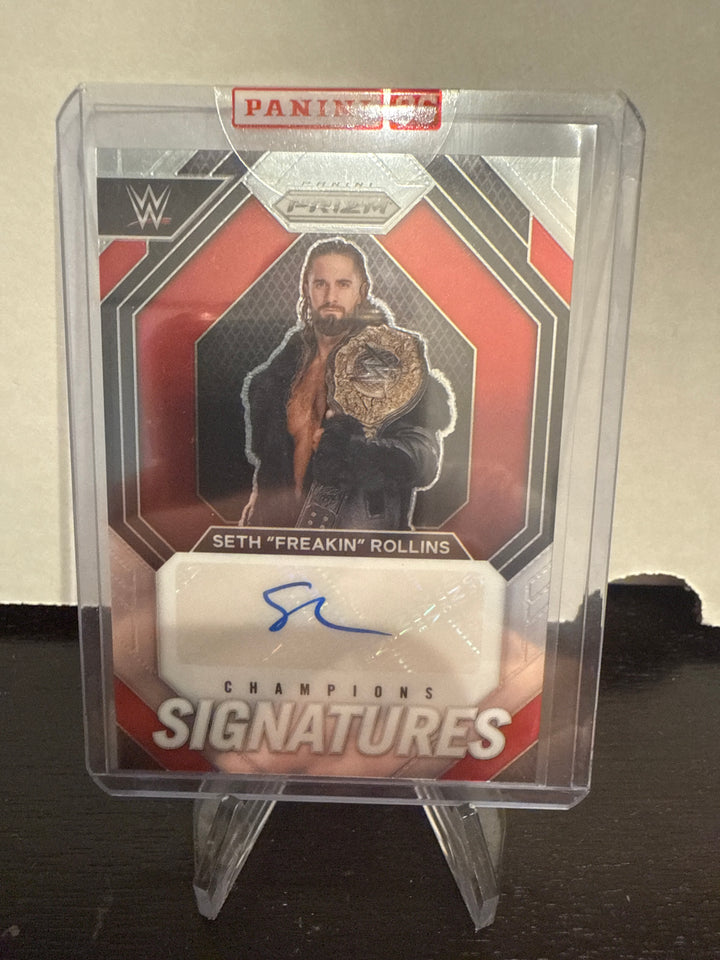 Seth "Freakin" Rollins 2024 Panini Prizm Champion Signatures Auto
