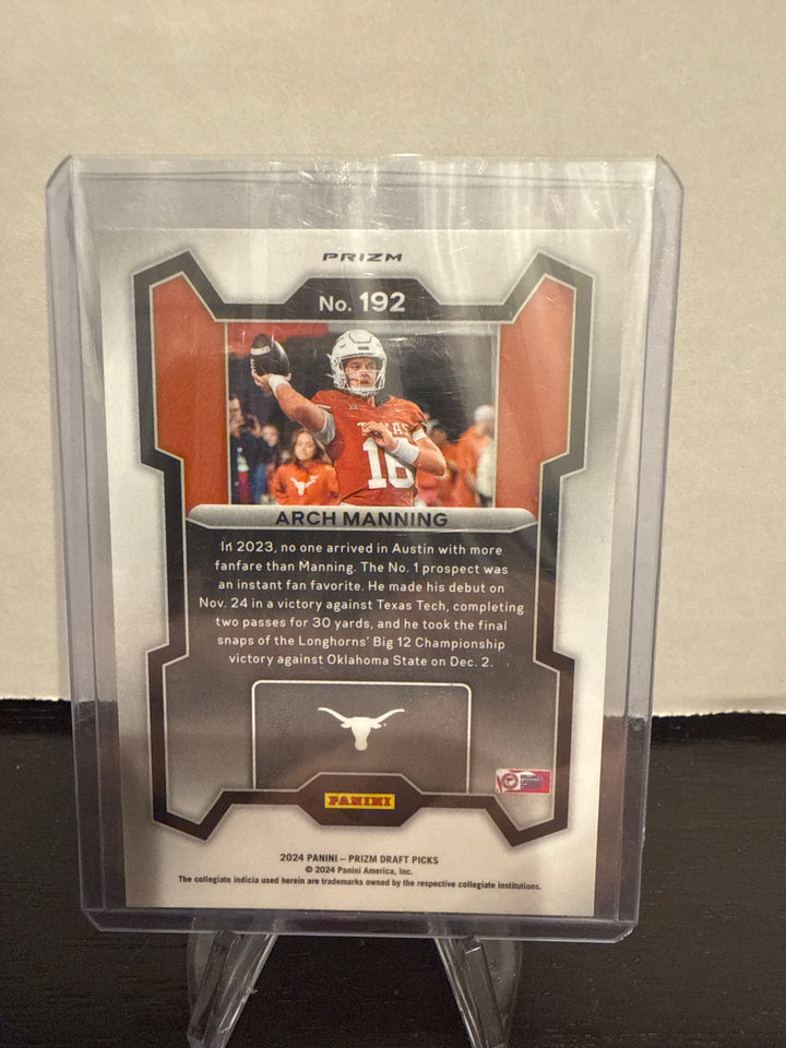 Arch Manning 2024 Panini Prizm Draft Picks Red Ice Rated Prospect