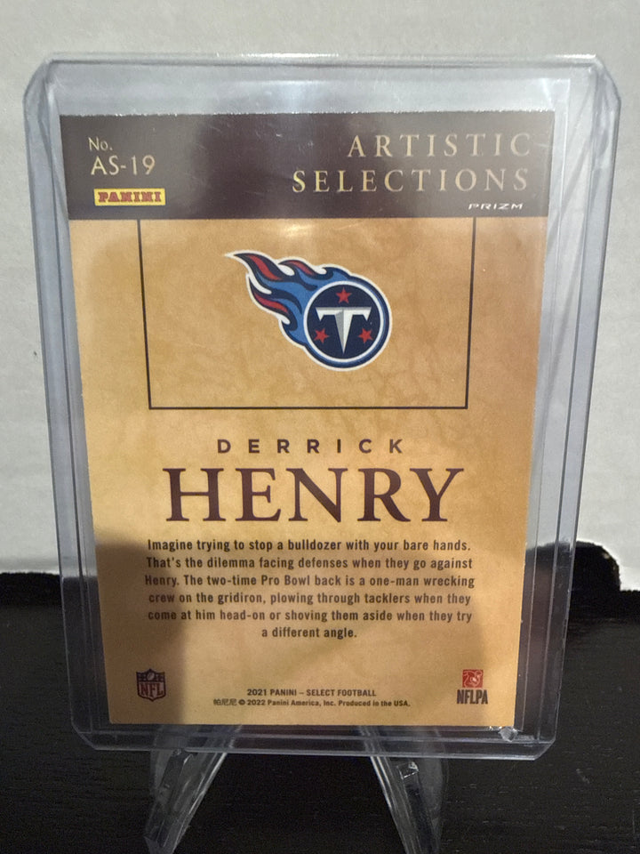 Derrick Henry 2021 Panini Select Artistic Selections SSP Case Hit