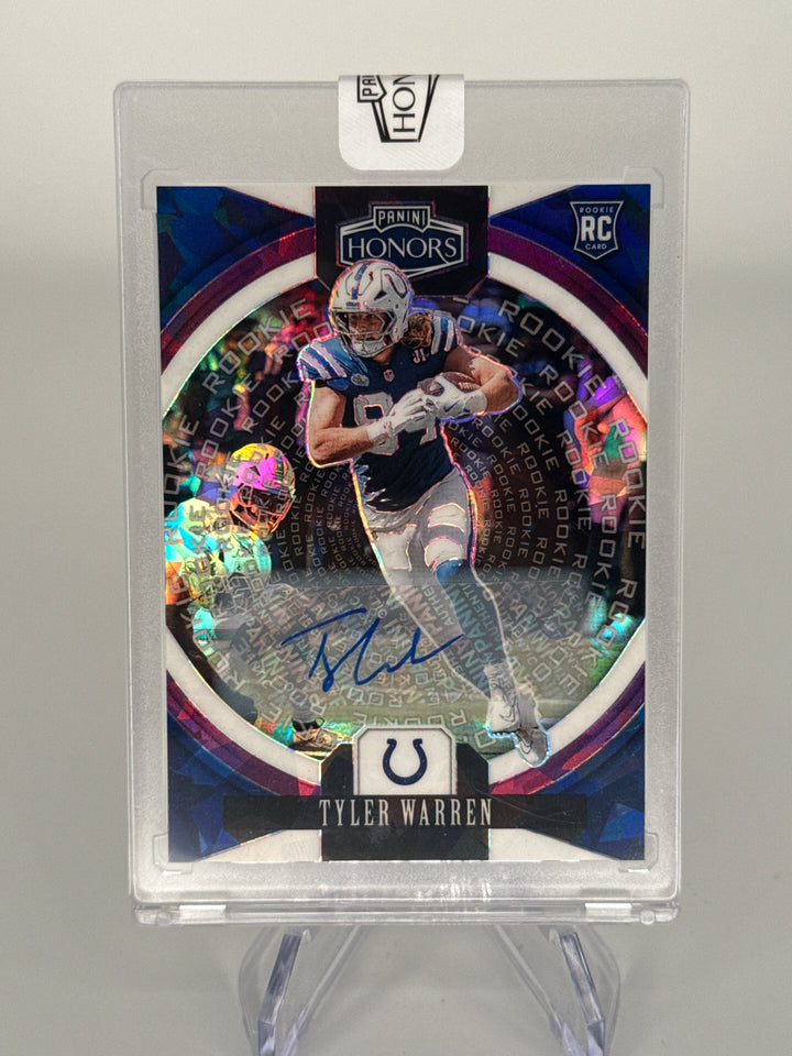 Tyler Warren 2025 Panini Honors Purple Ice Rookie Auto, 11/25