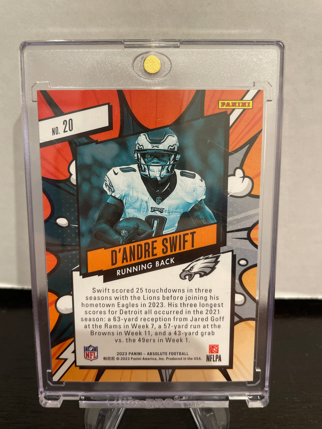 D'Andre Swift 2023 Panini Absolute Explosive SSP Hobby Card Shop