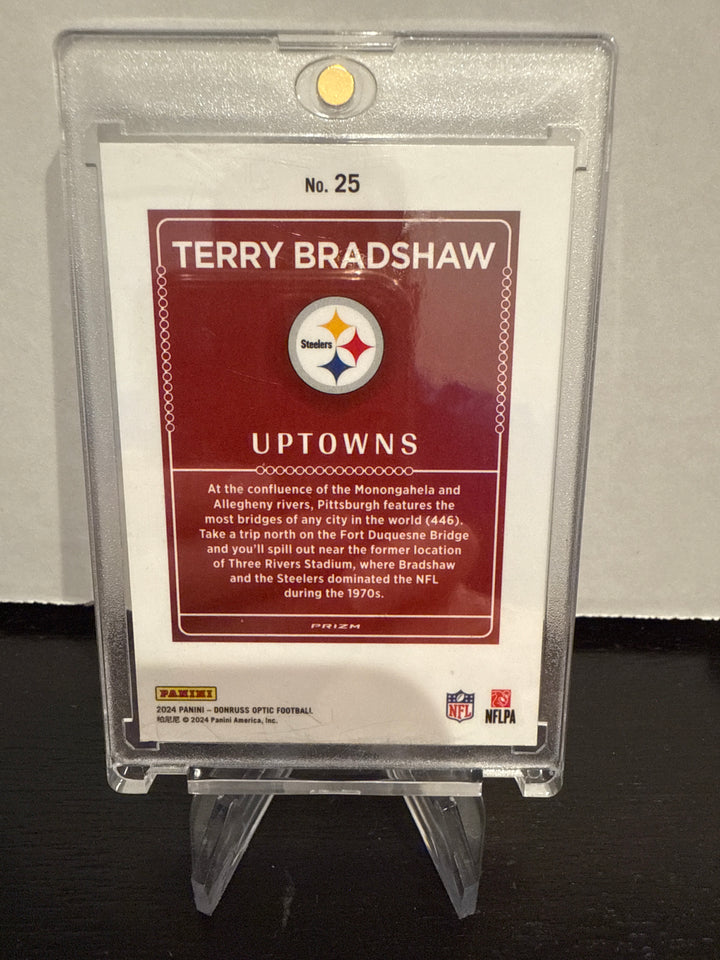 Terry Bradshaw 2024 Panini Donruss Optic SSP Uptowns Case Hit