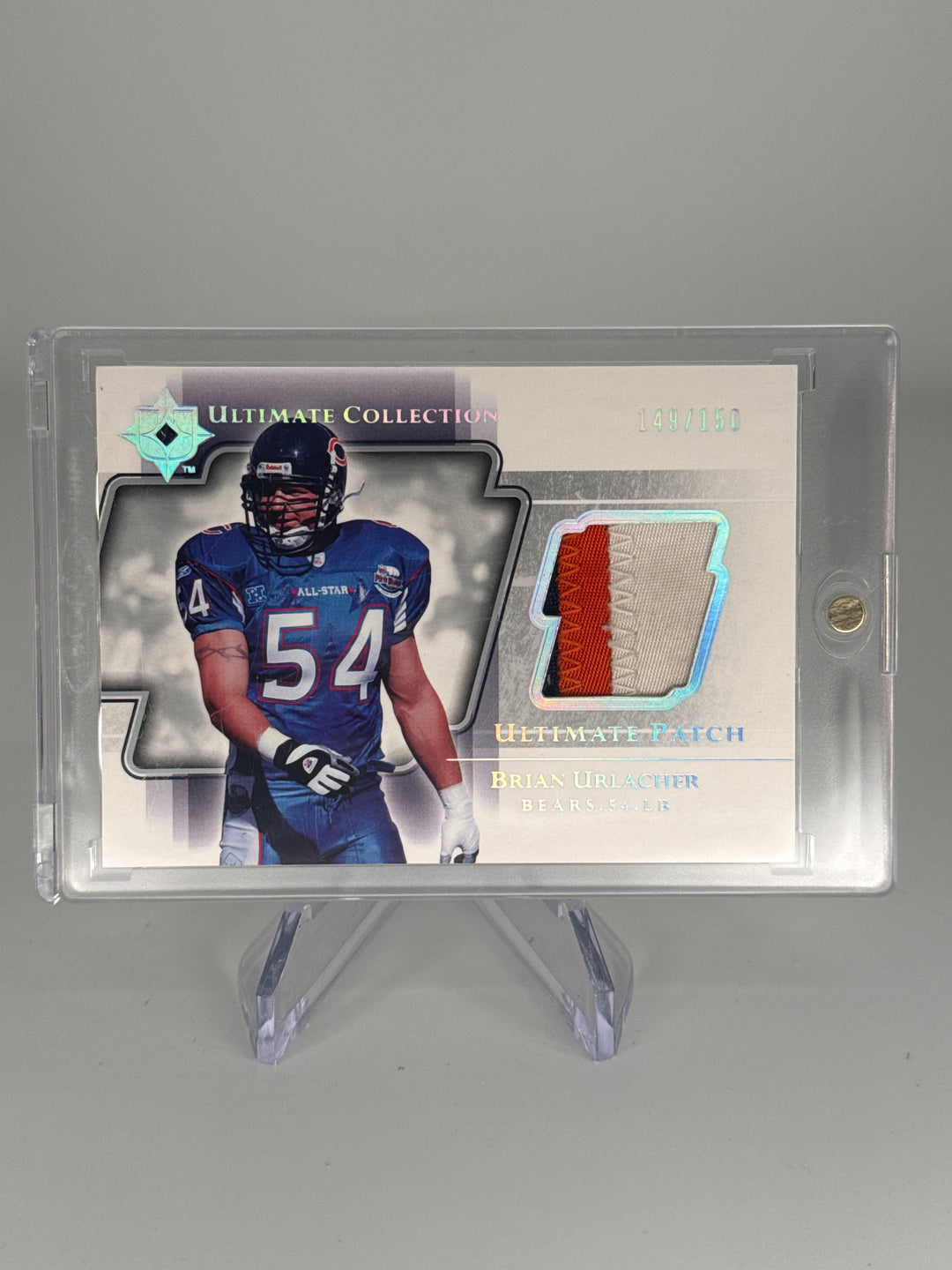 Brian Urlacher 2004 Upper Deck Ultimate Collection Ultimate Patch, 149/150