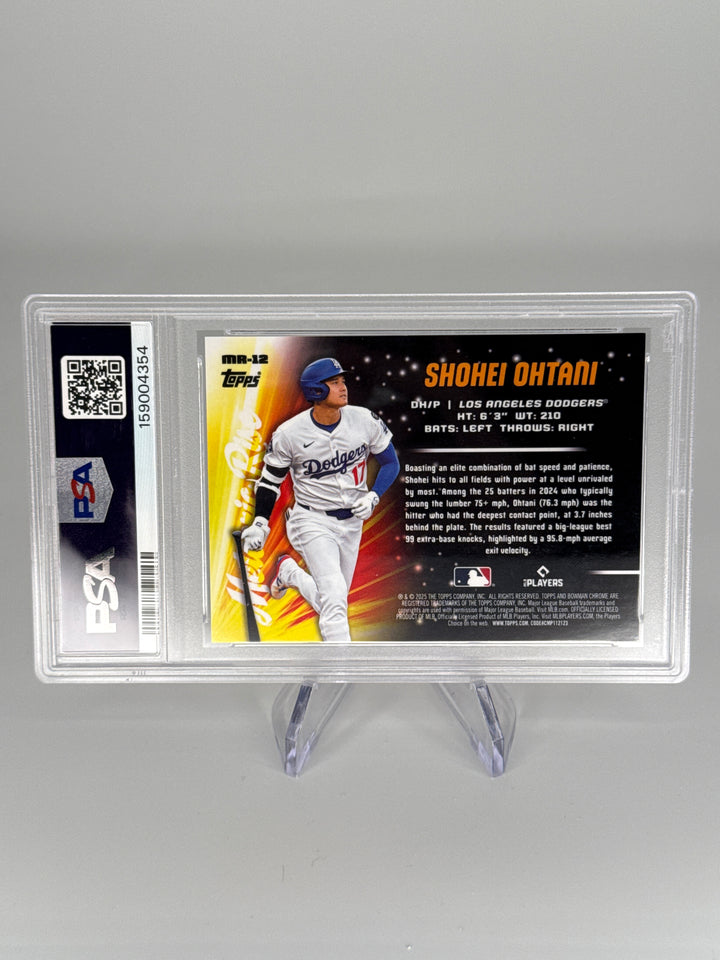 Shohei Ohtani 2025 Bowman Chrome Meteoric Rise, PSA 9 Mint