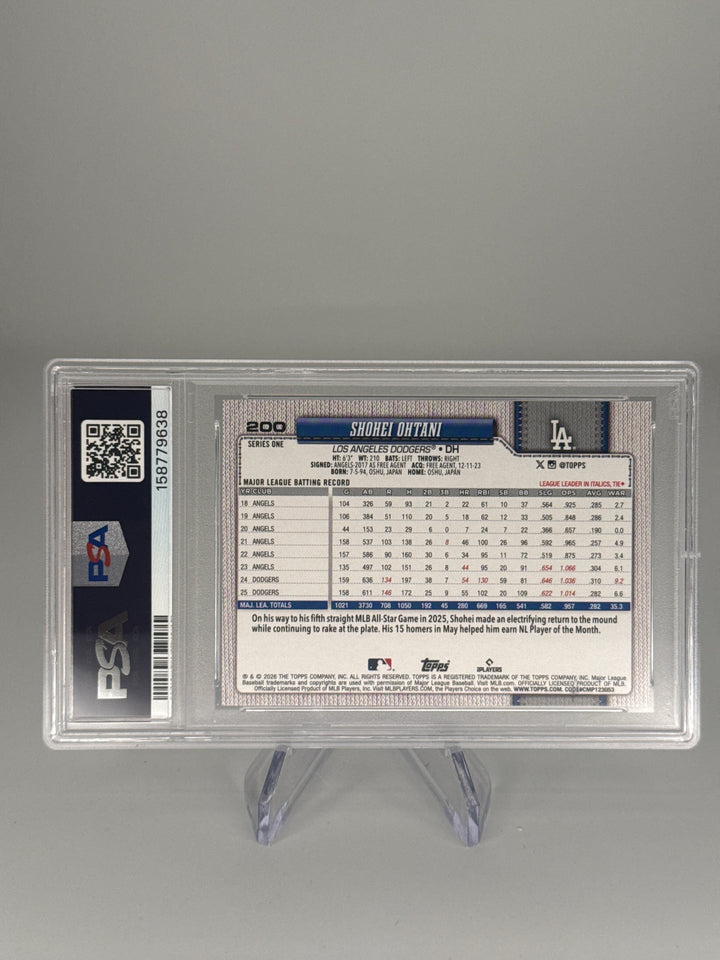 Shohei Ohtani 2026 Topps Series 1 Confetti, PSA 10 Gem Mint