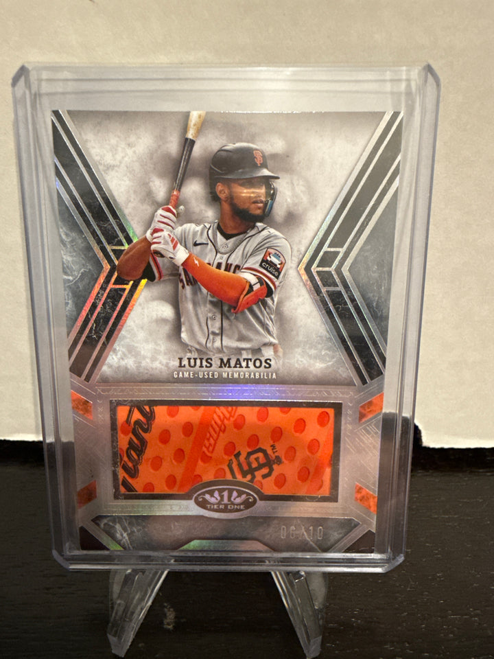 Luis Matos 2025 Topps Tier Gripping Relic, 06/10