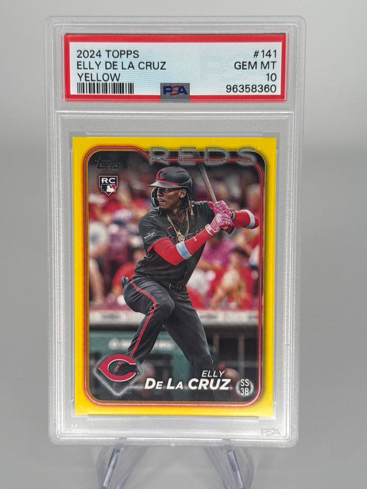 Elly De La Cruz 2024 Topps Yellow Rookie, PSA 10 Gem Mint
