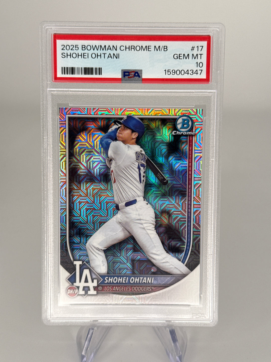 Shohei Ohtani 2025 Bowman Chrome Mega Box, PSA 10 Gem Mint