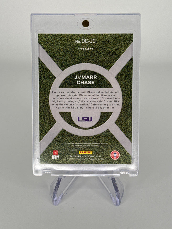 Ja'Marr Chase 2021 Panini Prizm Draft Picks on Campus SSP Case Hit Rookie