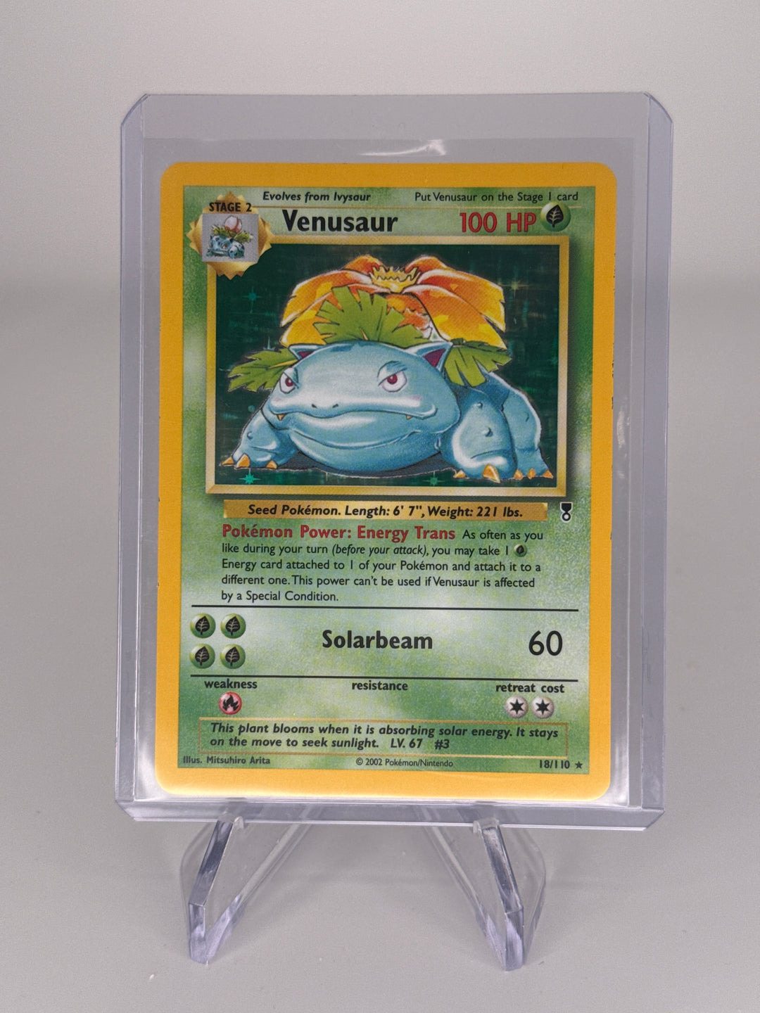 Pokemon TCG 2002 Venusaur Legendary Collection Holo, 18/110