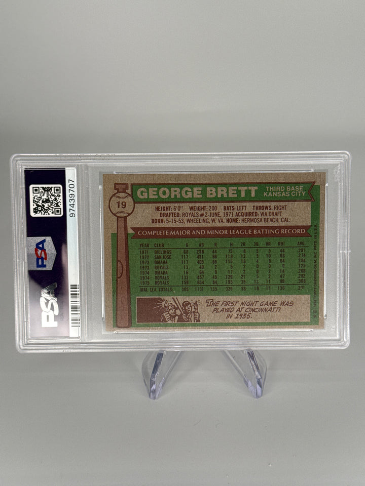George Brett 1976 Topps, PSA 7