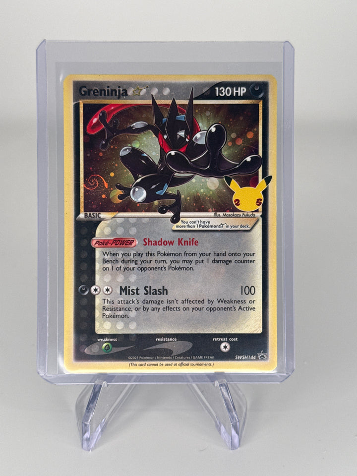 Pokemon TCG 2021 Greninja Celebrations Black Star Promo, SWSH144