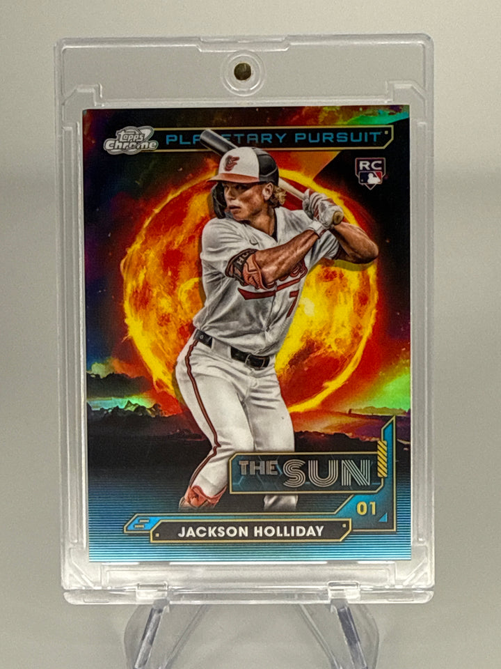 Jackson Holliday 2024 Topps Cosmic Chrome Planetary Pursuit The Sun, SSP Case Hit Rookie